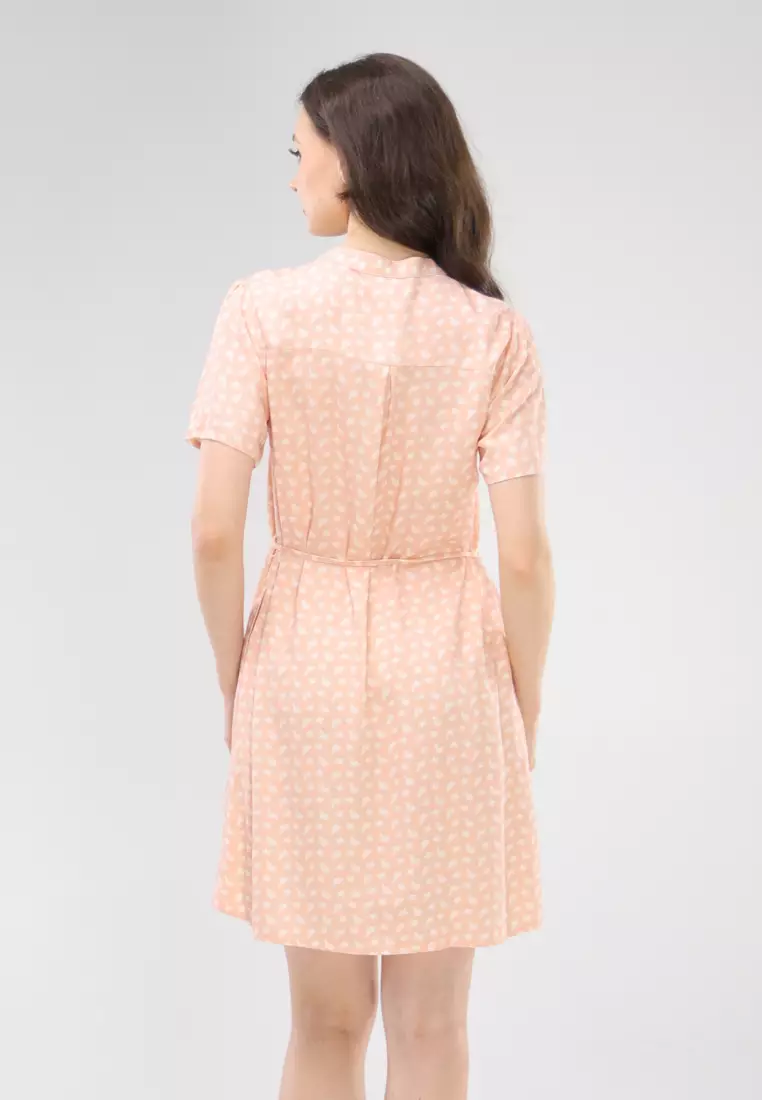 Buy Redgirl Bold Twill Short Sleeves Chinese Collar Dress 2026 Online ...