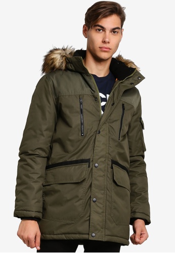 Globe Hooded Parka Jacket
