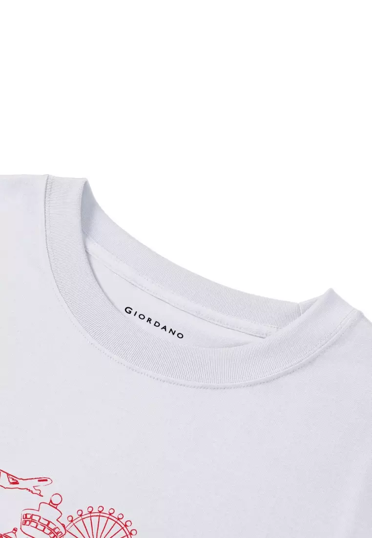 Giordano Men NDP 2026 Collection Slim Fit Crew Neck Printed T-Shirt (Singapore National Day Parade Collection)