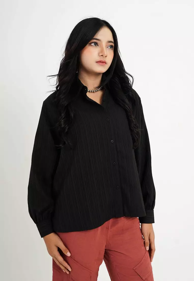 Greenlight Women's Basic Shirt Long Sleeve Loose Fit Namie 021124