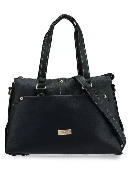 Saffiano Convertible Shoulder Bag