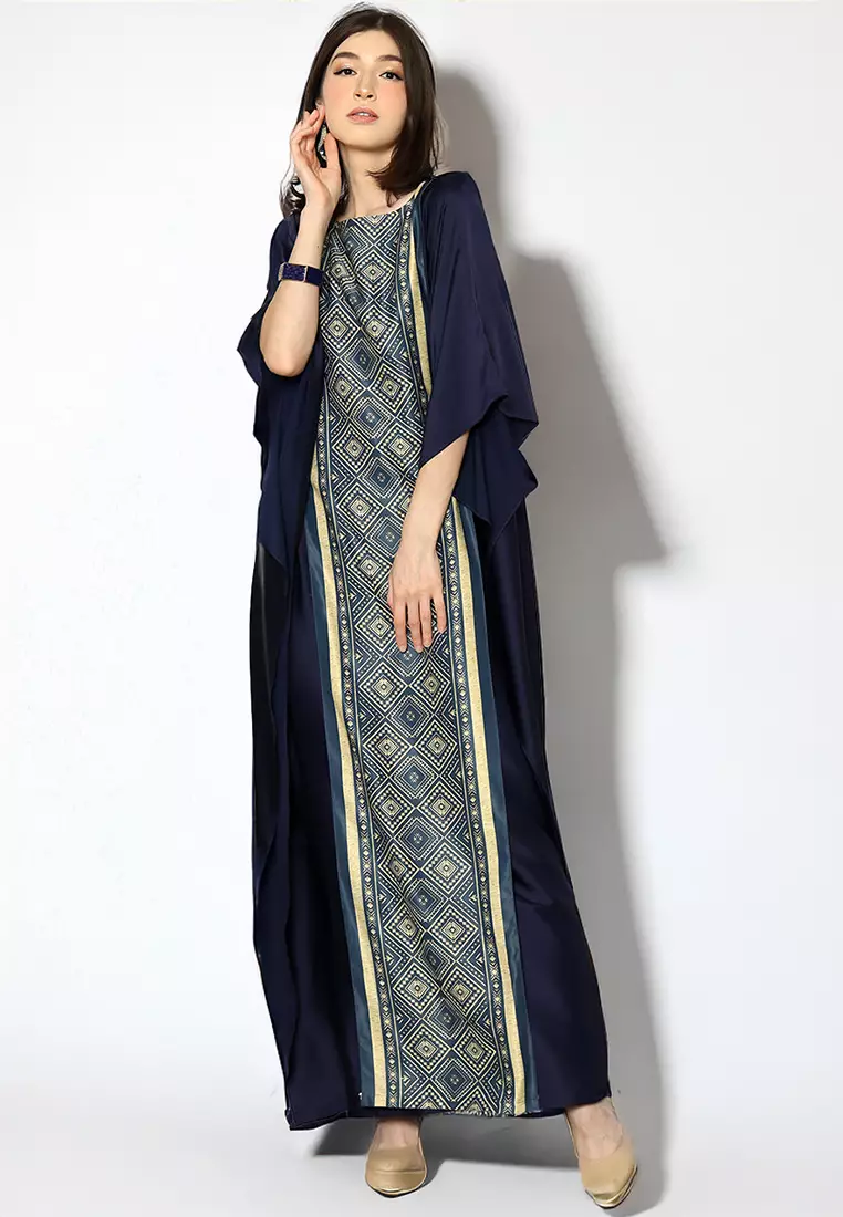 Kanzi Exclusive Short Sleeve Songket Kaftan