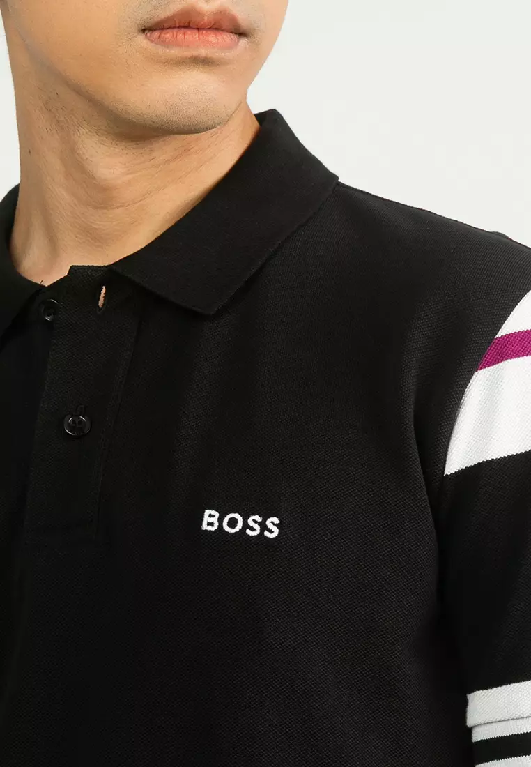 Block Stripes Polo Shirt - BOSS Green