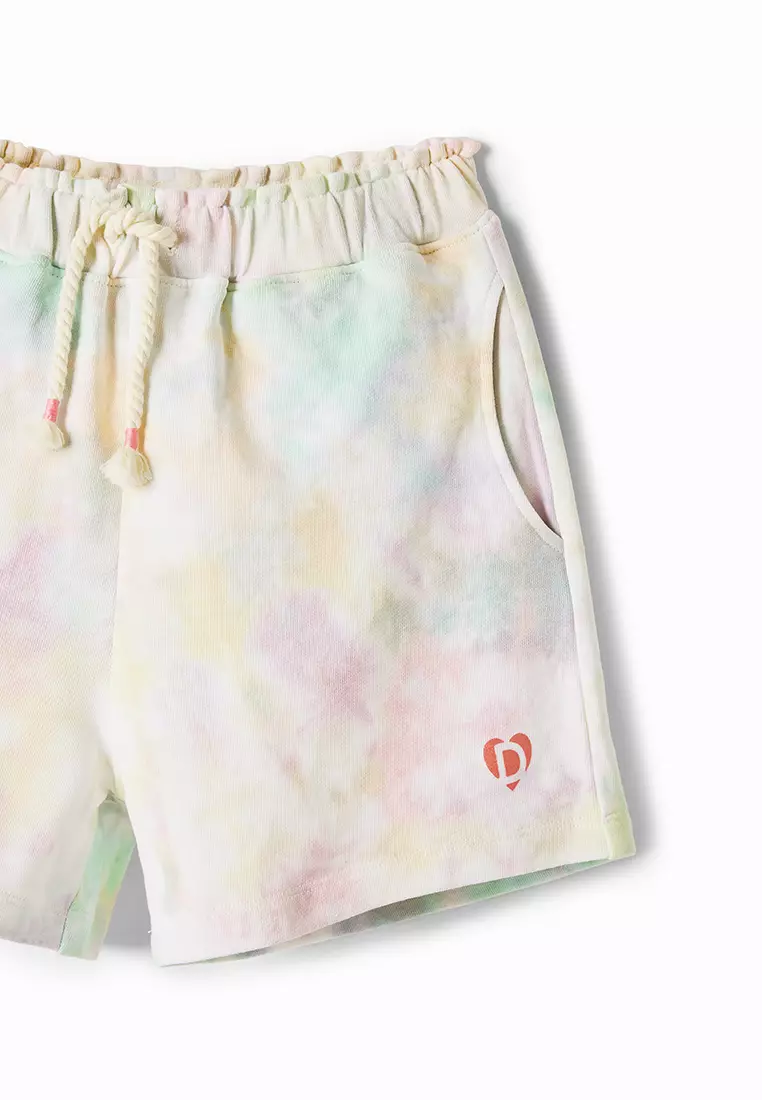Desigual Girl Tie-dye jersey shorts.