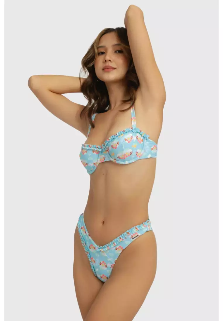 Amelia Frilled Cheeky Bikini Bottoms / Rodeo Bud