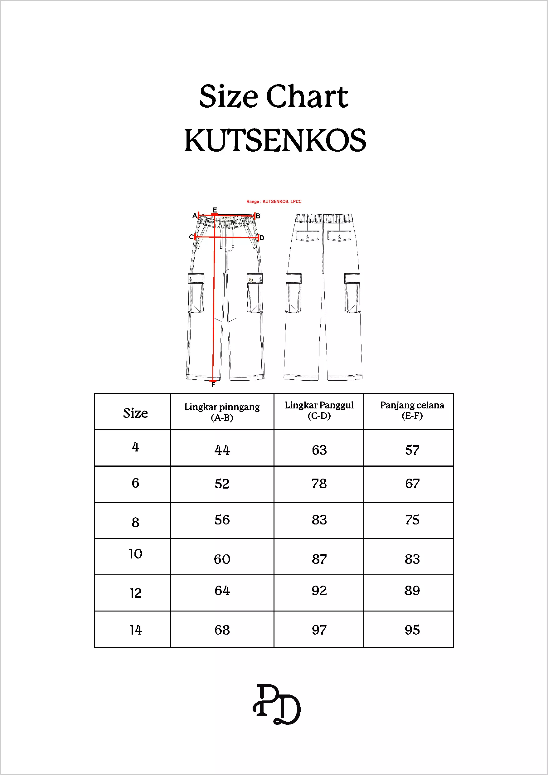 Pito Dito Boy Kutsenkos Celana Panjang Katun Cargo Anak Khaky