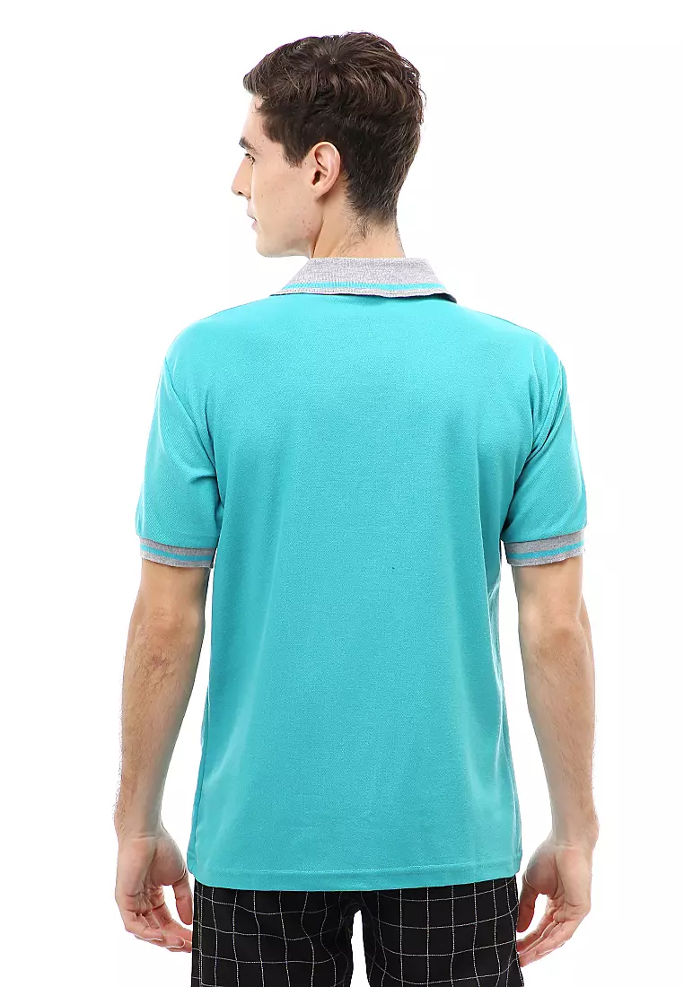 Jack T-Shirt Atasan Kasual Kaos Polos Pria Kerah Lengan Pendek Material Cotton ORIGINAL - Tosca