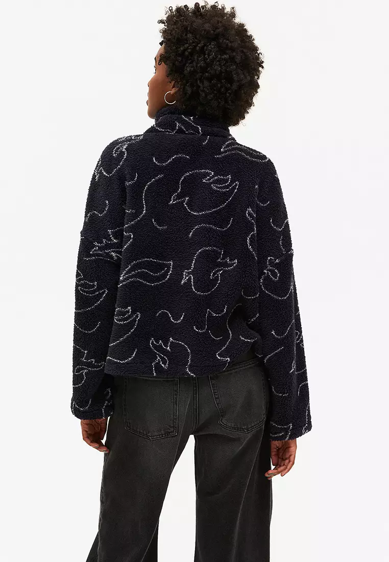 Monki fleece jacket discount