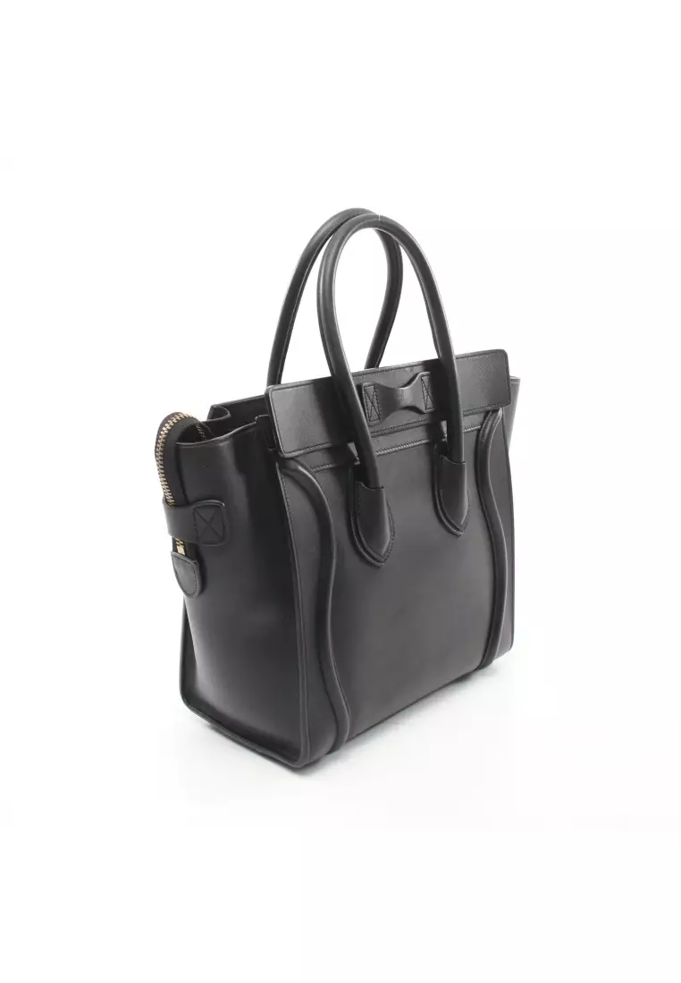 Celine micro luggage black sale