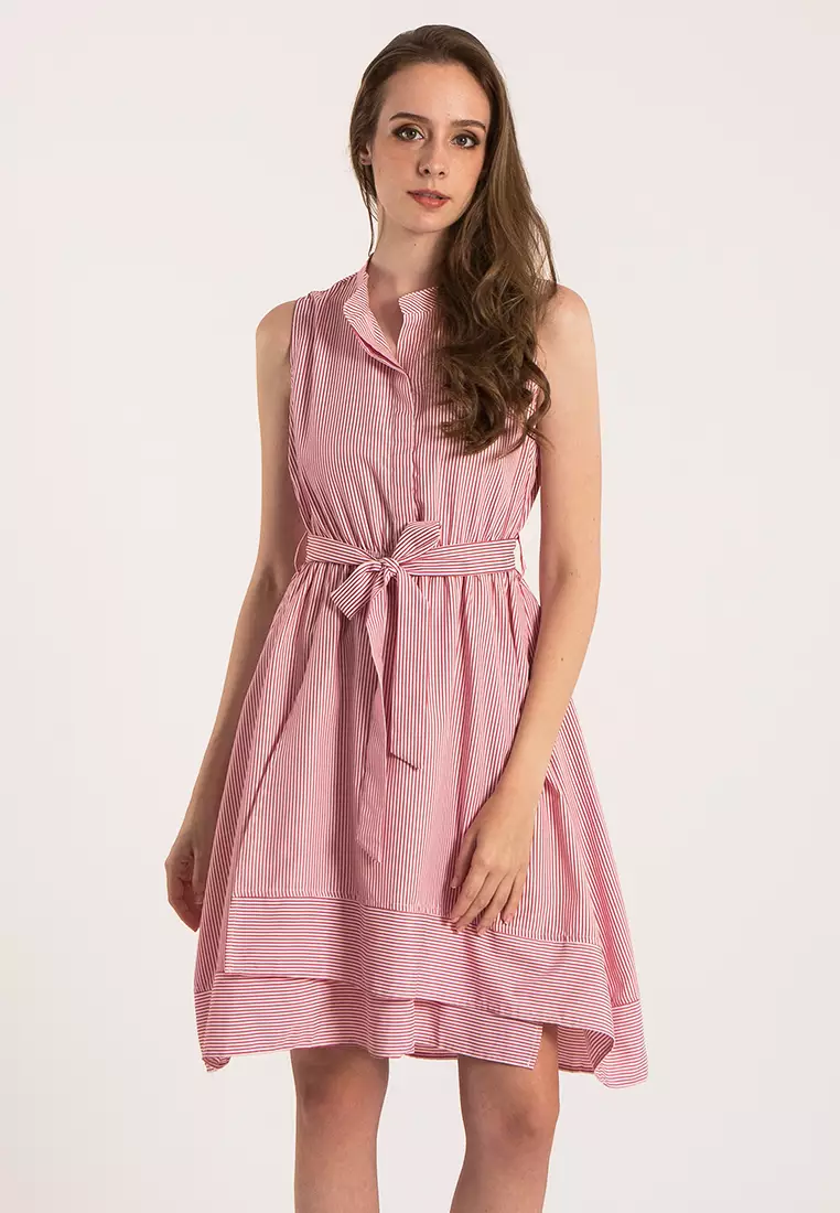 Plain a line on sale dress