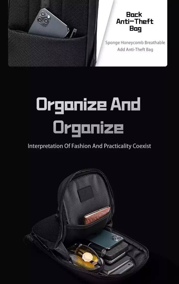 Arctic Hunter XB00126 Tas Selempang Sling Bag Pria - BLACK