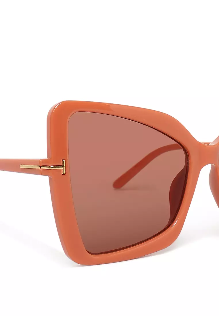 Coral Super Dapper Butterfly Sunglasses