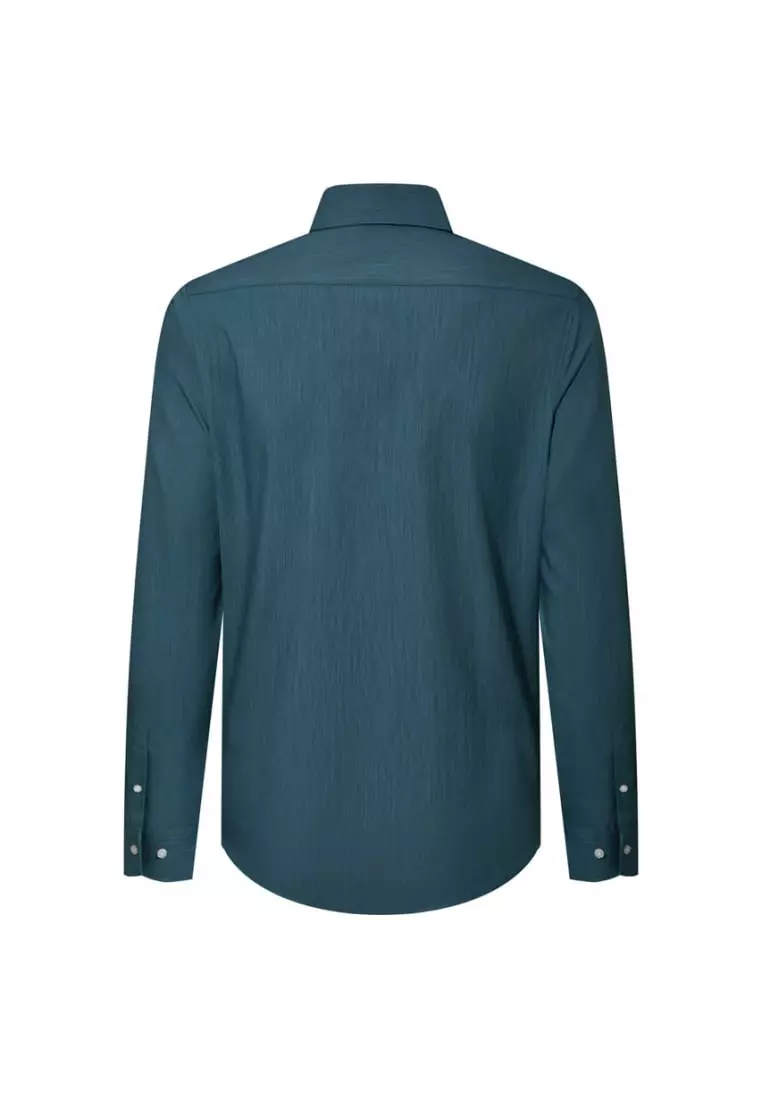 Non-Iron Quick Dry Smart Fit Semi Solid Shirt