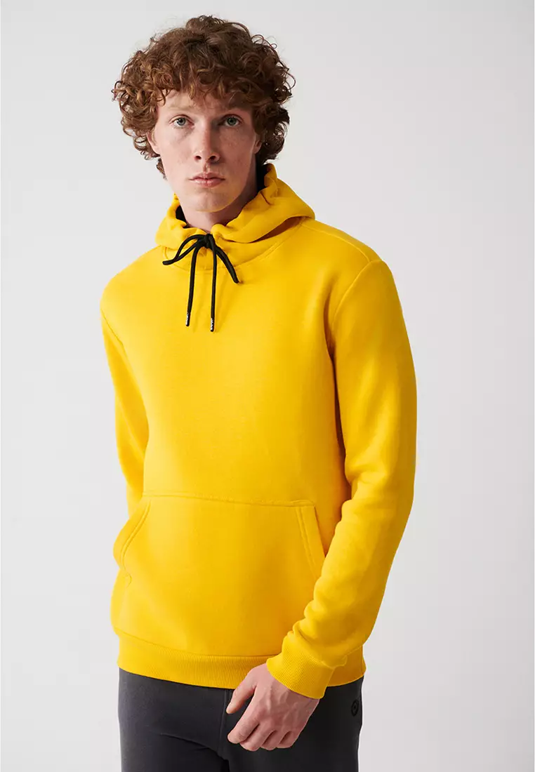 Mens yellow pullover cheap
