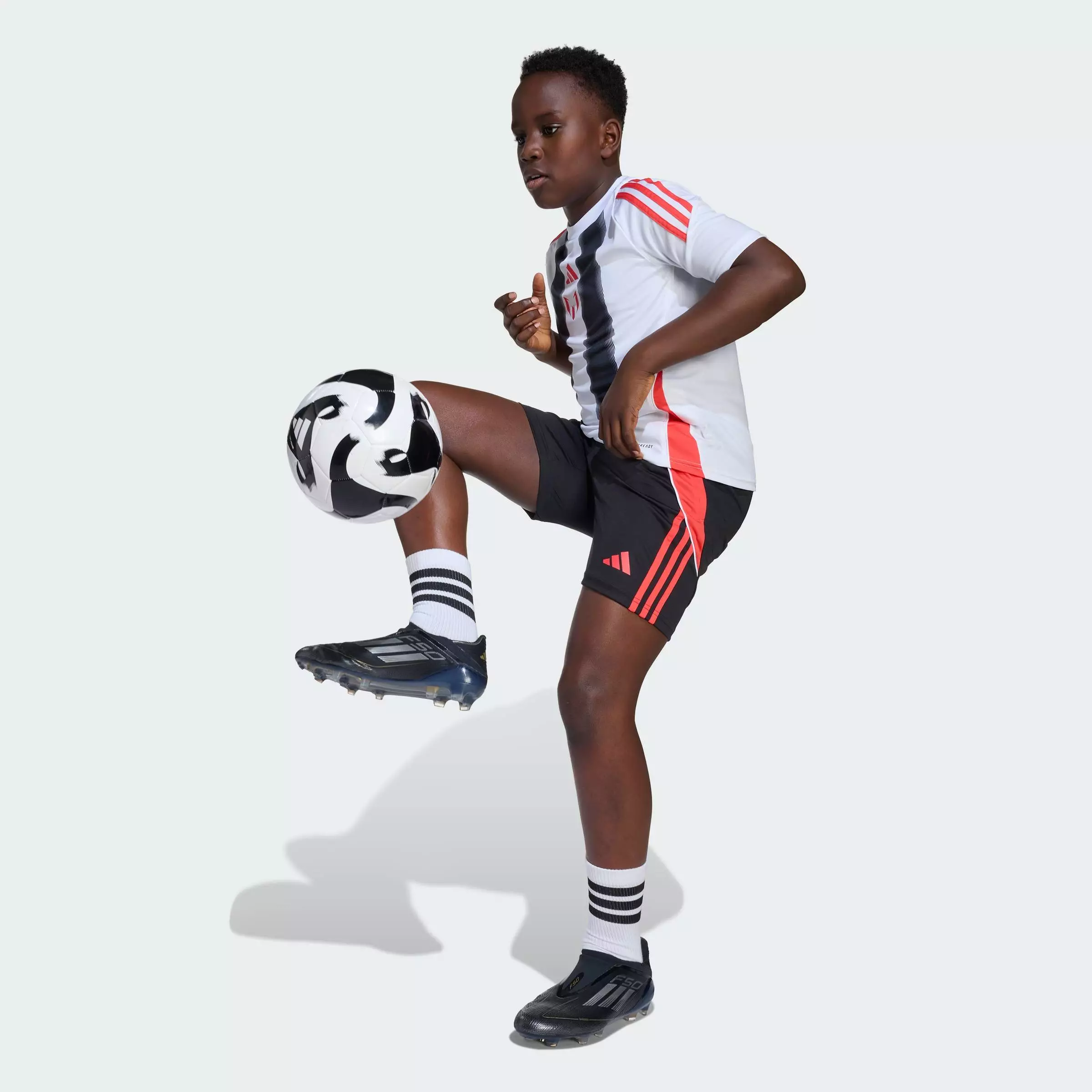 Football Messi Training Jersey Kids Unisex White JY9621