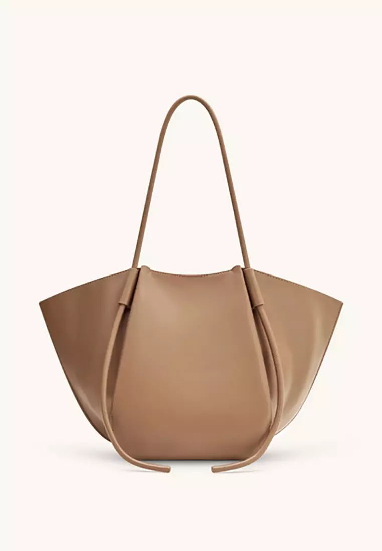 Nala Wide Tote Bag - Clay Brown