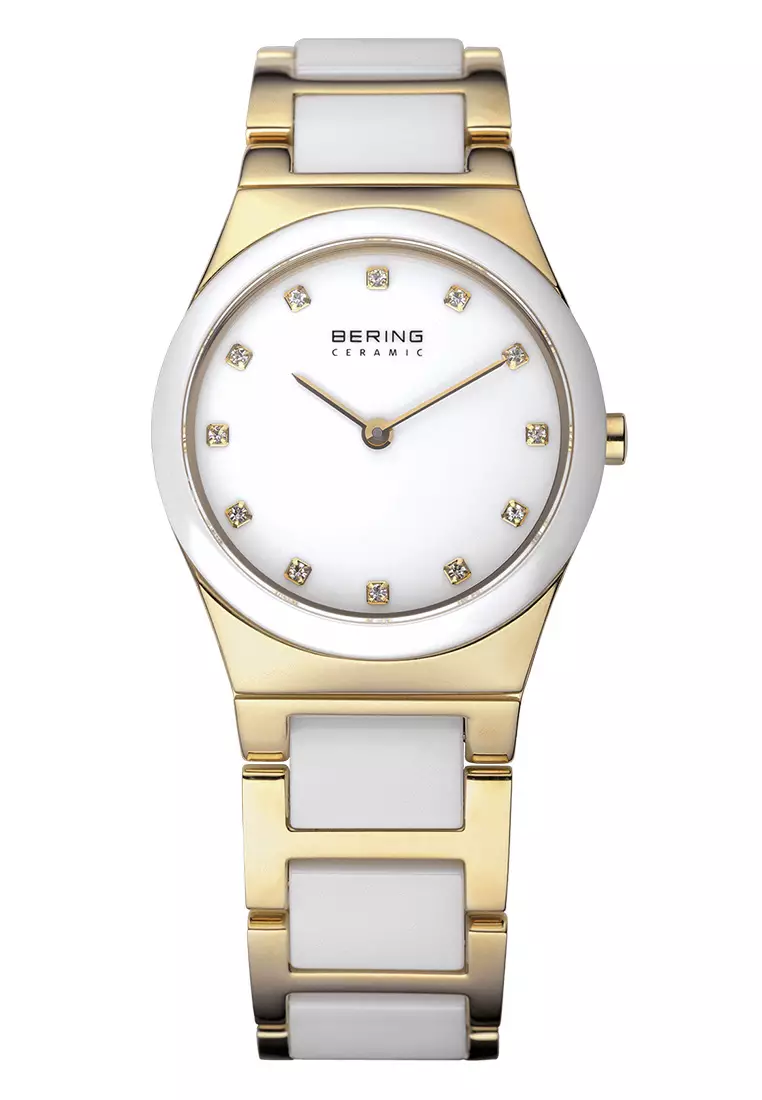 Bering white ceramic online ladies watch