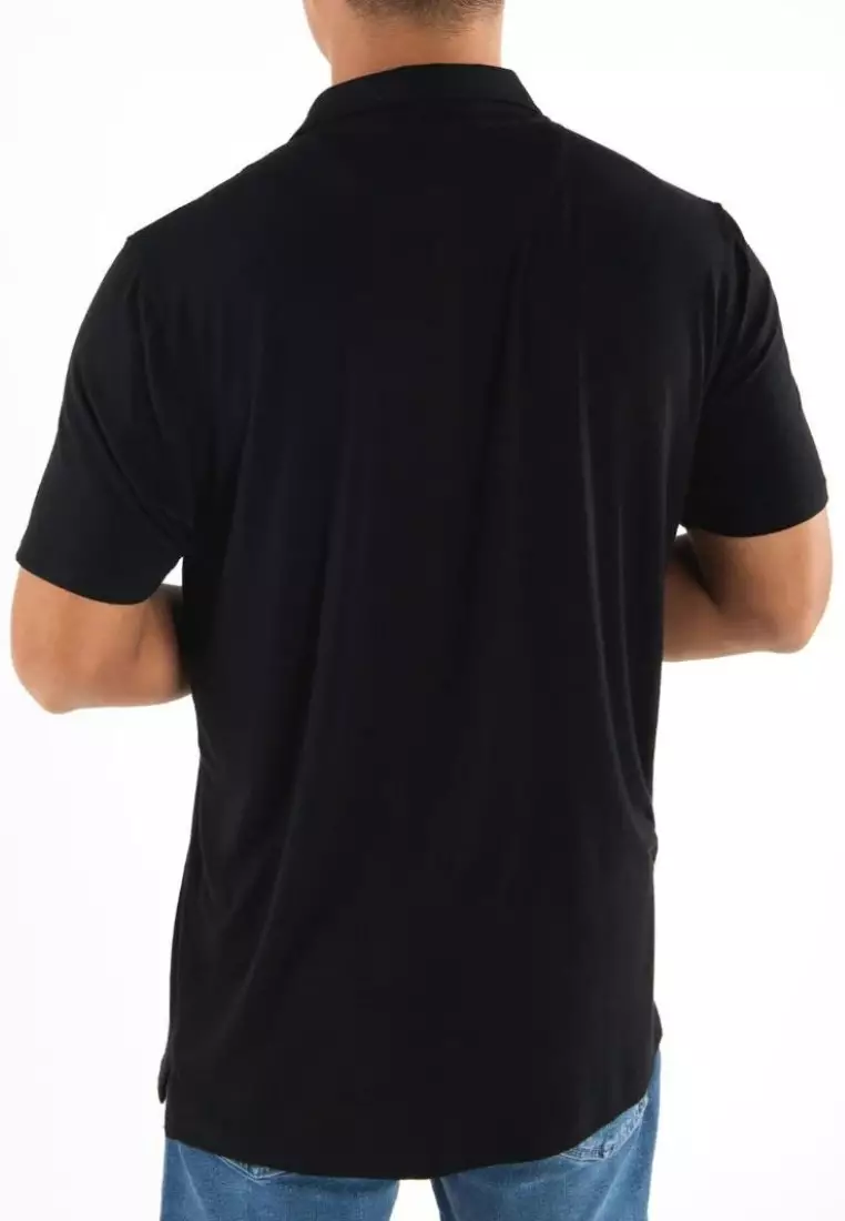 Buy Kualesa Bamboo Solid Black Polo Shirt 2023 Online | ZALORA Philippines