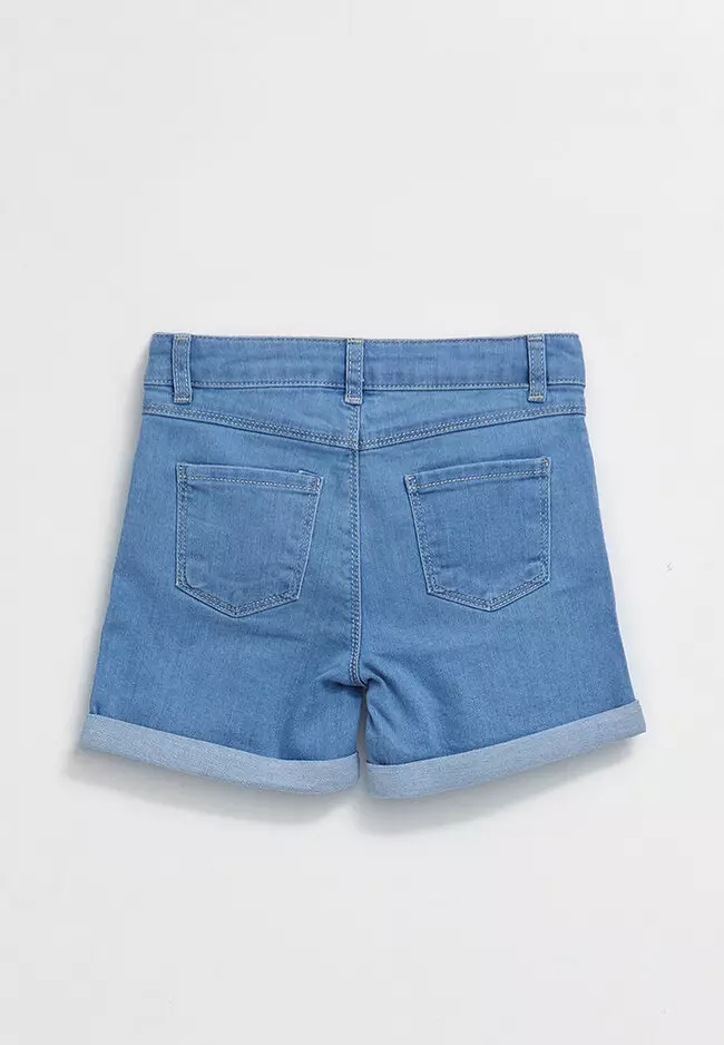 Girl blue jean shorts outlet