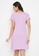 Clovia pink Clovia Owl Print Short Nightdress in Lilac - 100% Cotton 54257AAA841A13GS_5