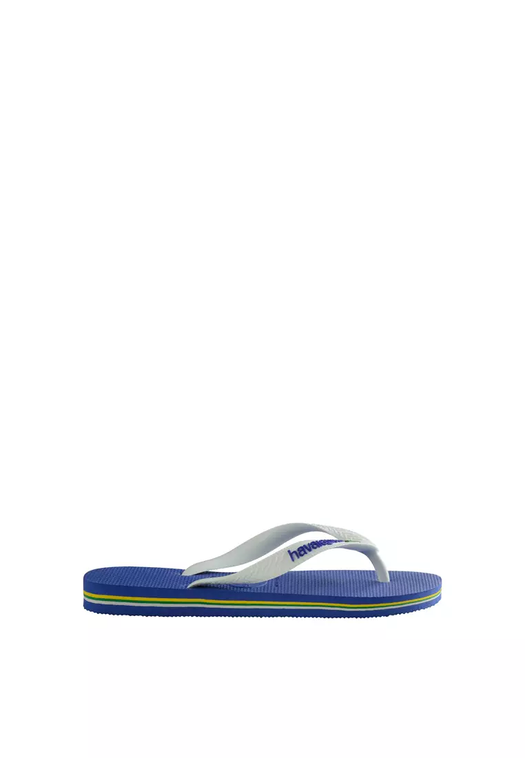 Havaianas brasil logo hot sale marine blue