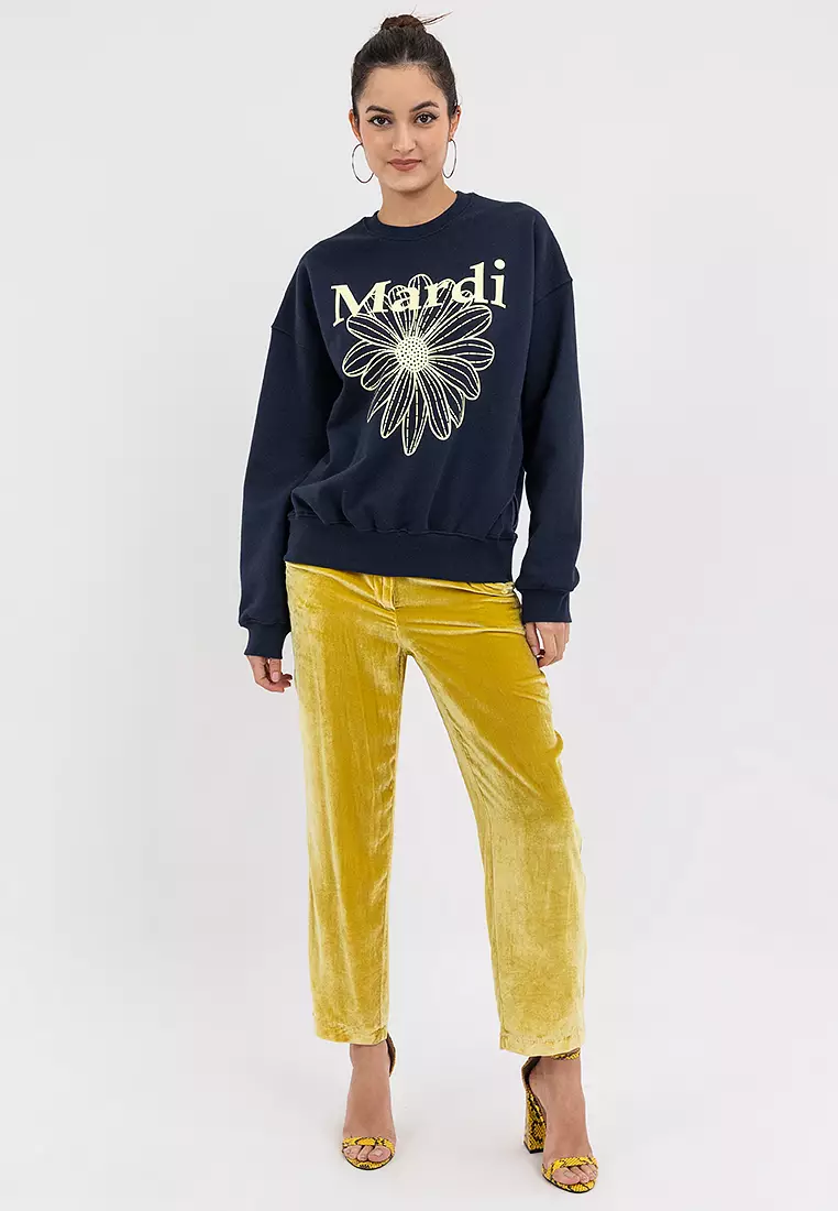 Sweatshirt Flowermardi_Navy Lemon