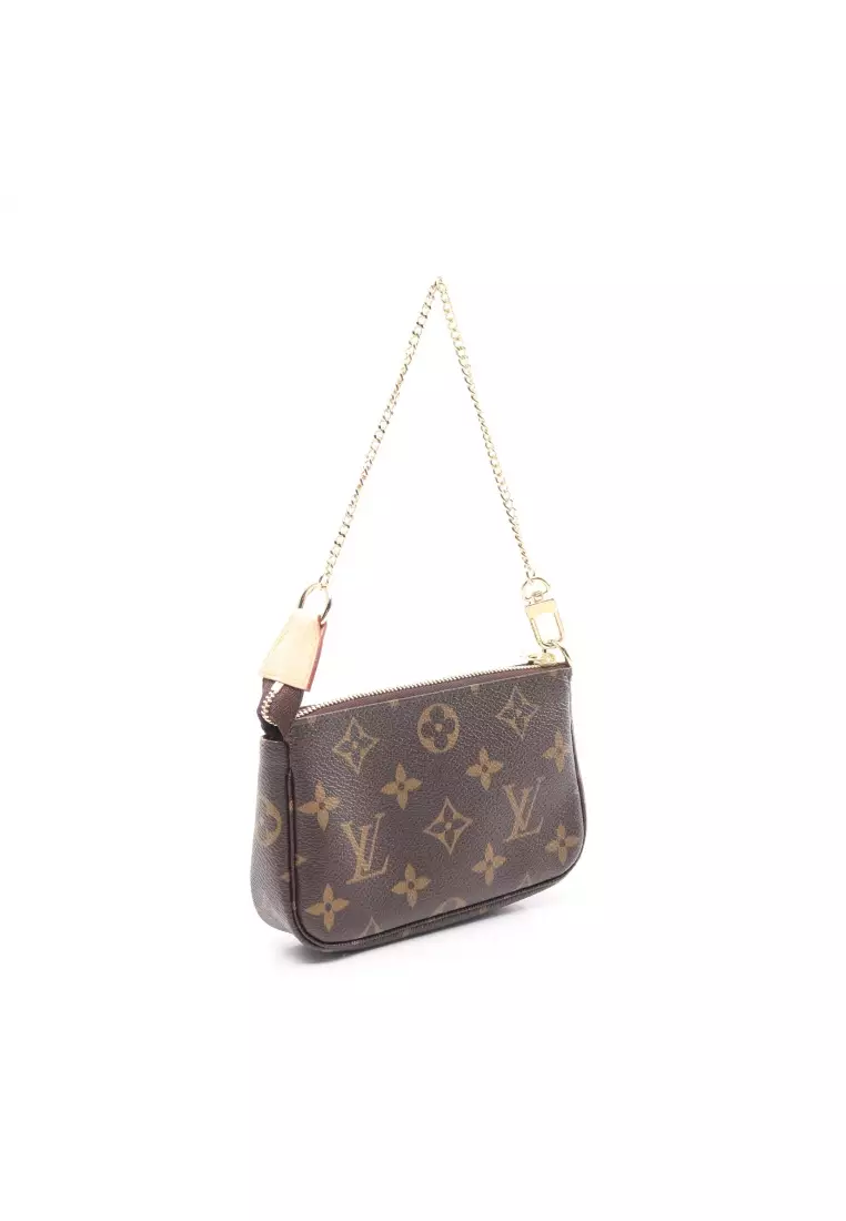 LOUIS VUITTON Red Tan Patent Pre Loved Monogram Small Tote Purse