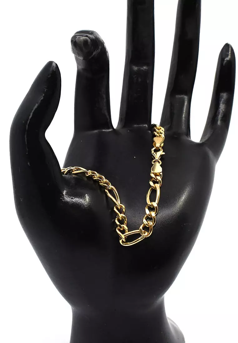 18K Italian Made Yellow Gold Bracelet