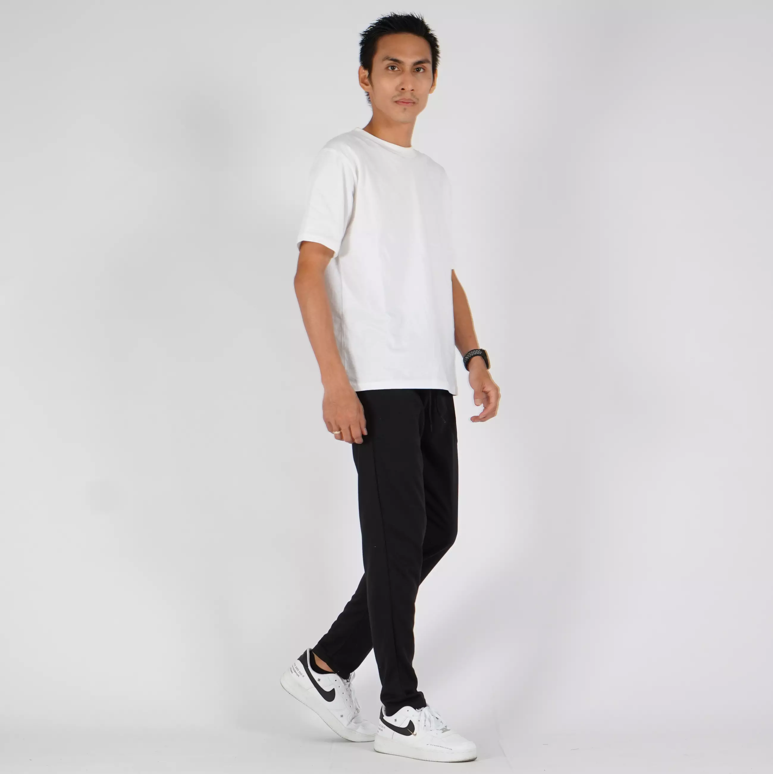 MICHAEL Celana Panjang Pria Casual Slim Fit Pants Korean Style - HITAM