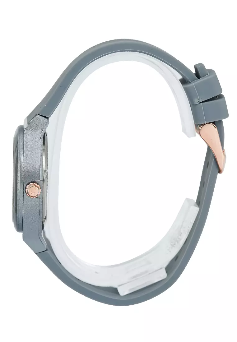 Alexandre Christie - Jam Tangan Analog Wanita - Light Grey - Rubber Strap - 2A07 LHRRGLG