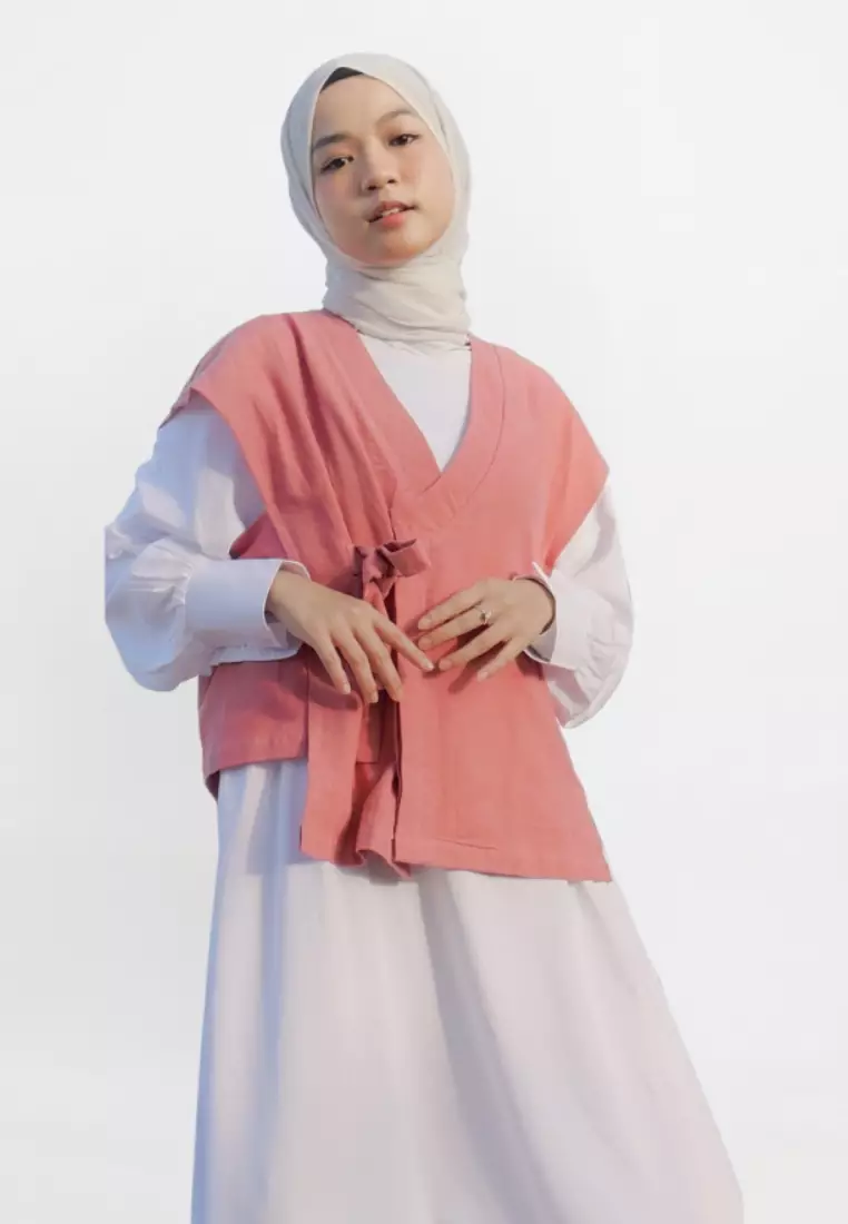Gamis Cindy Set Deep Rose
