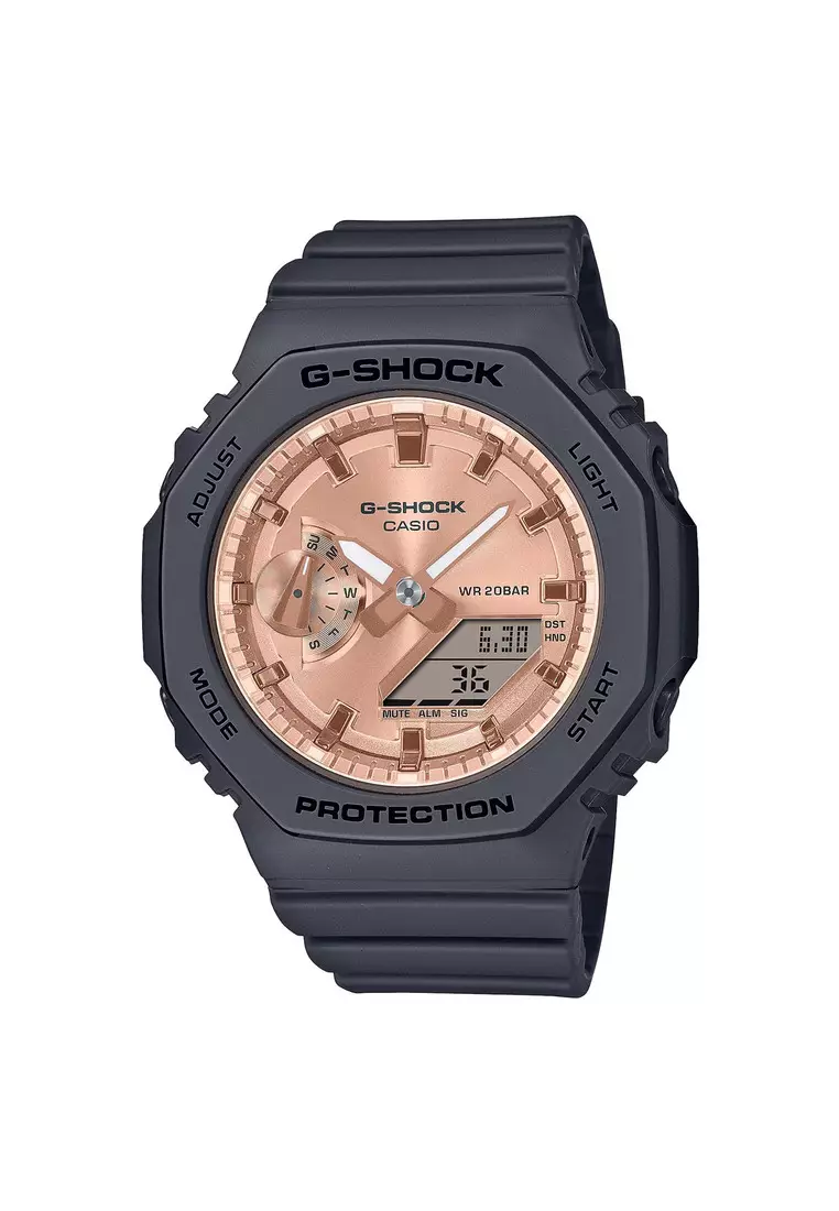 Black and rose cheap gold g shock womens