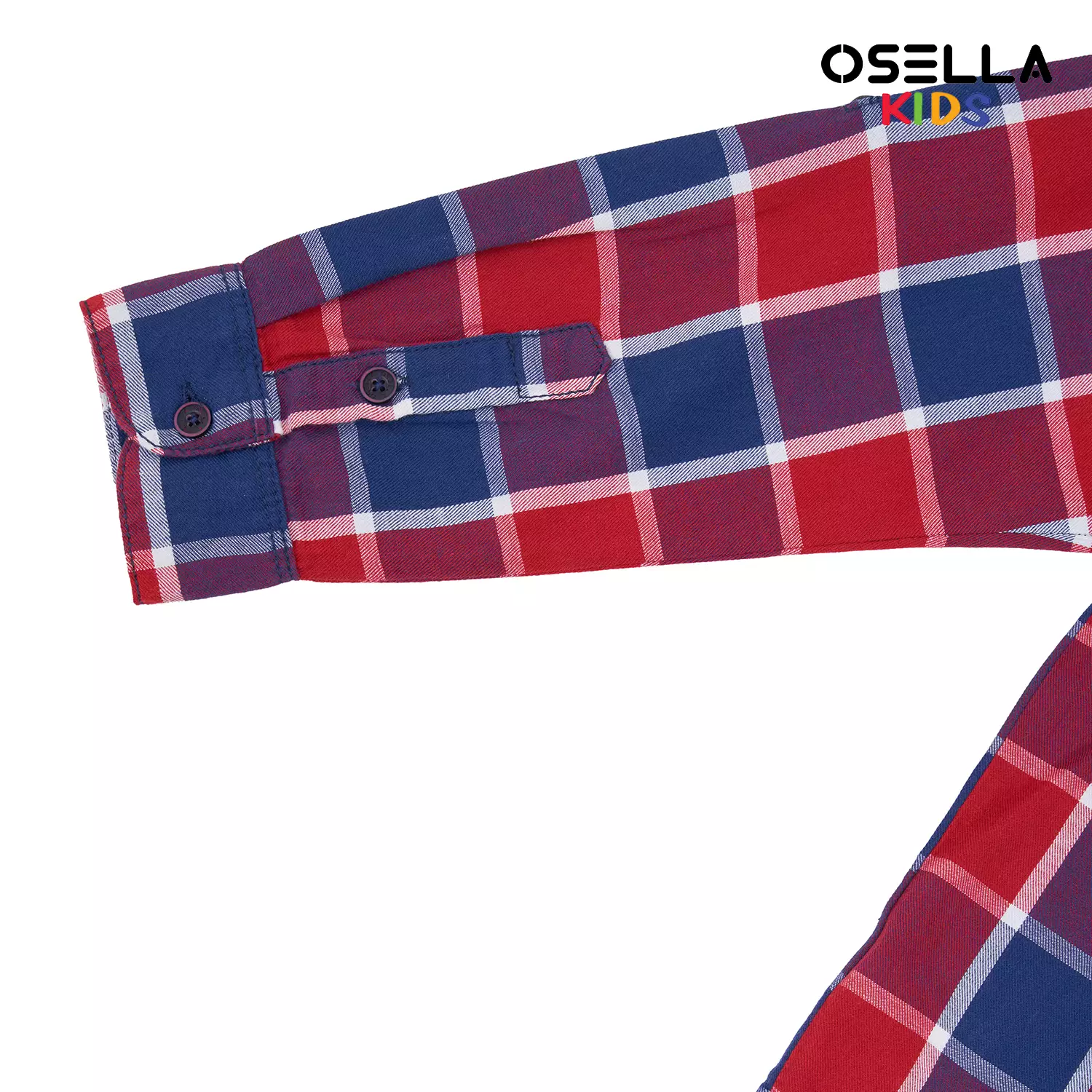 [NEW] Osella Reguler Long Sleeves Checkerd Shirt In Red And Blue 2237400251 |  Kemeja Lengan Panjang Anak Laki-Laki