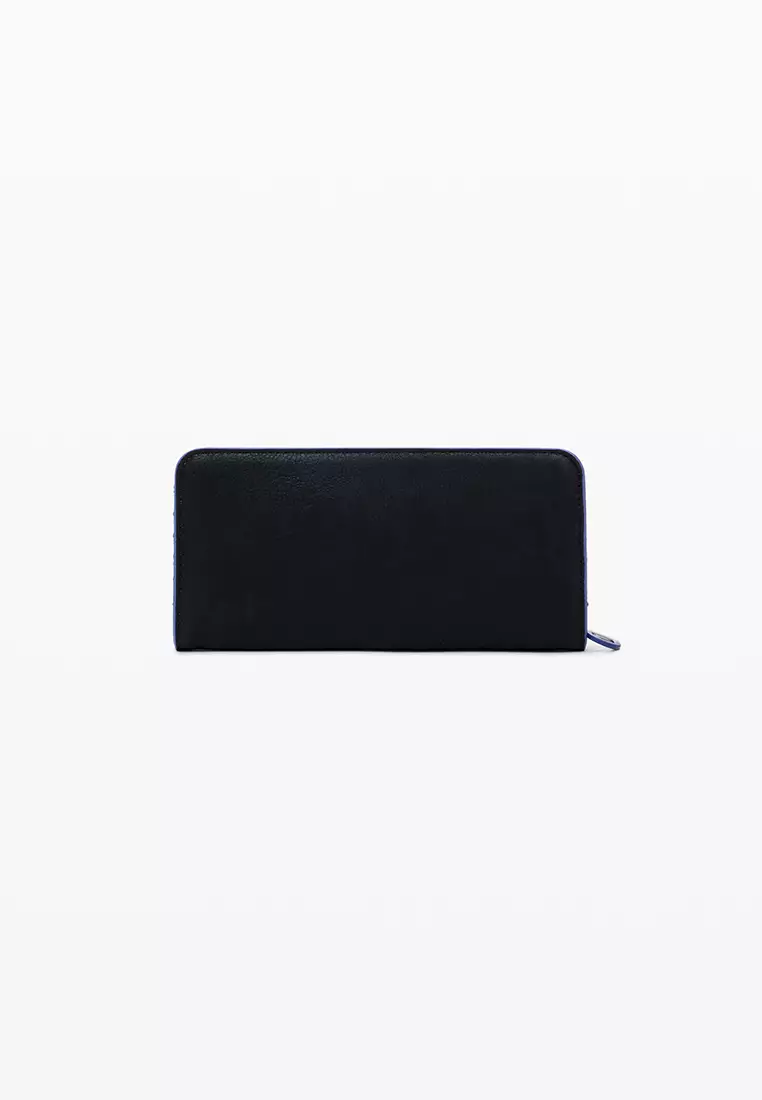 Large wallet with side stitching