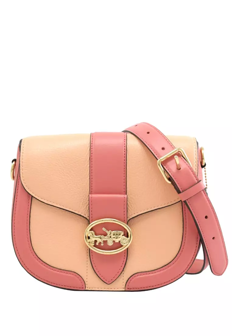 Buy Coach Coach Saddle Bag In Colorblock Faded Blush 2024