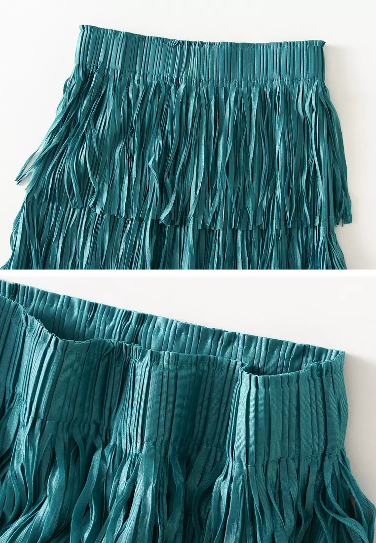 Tassel Tulle Tiered Skirt AF0666