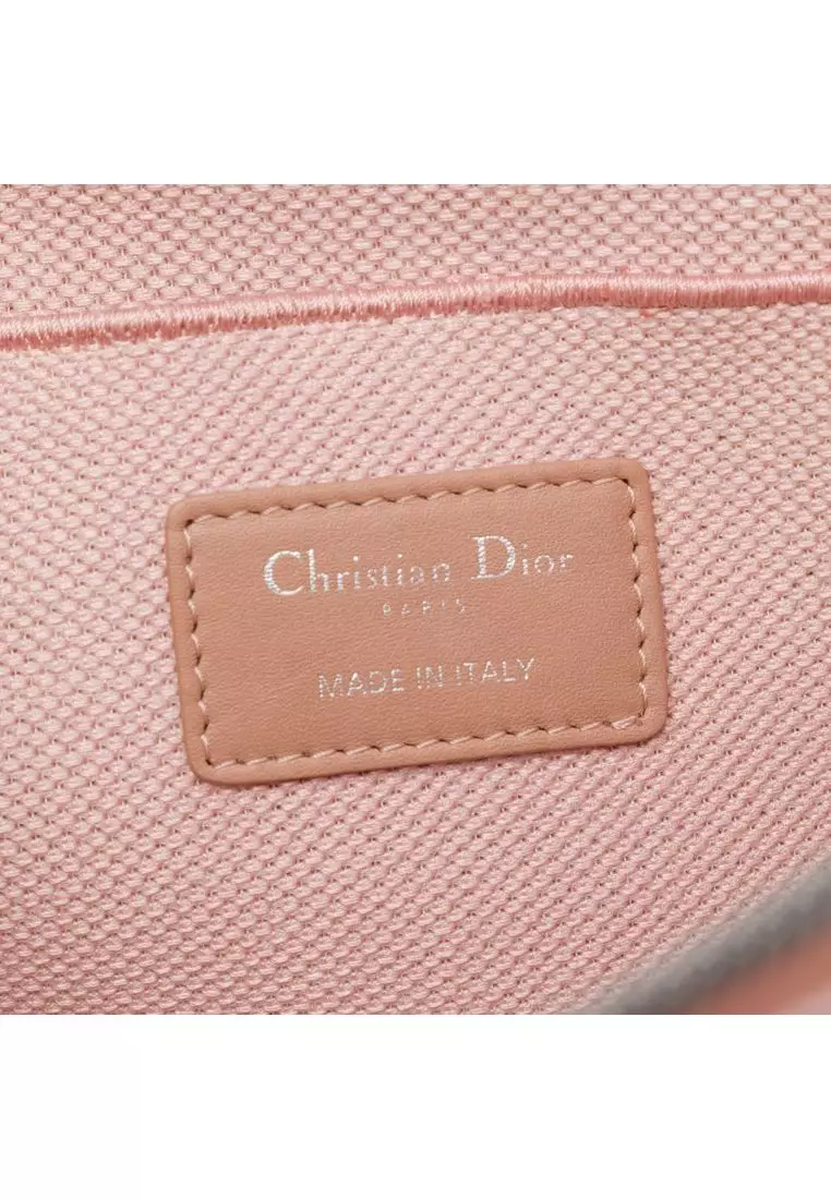 Pre-Loved Dior Diortravel Canvas Cannage D Lite Vanity Case