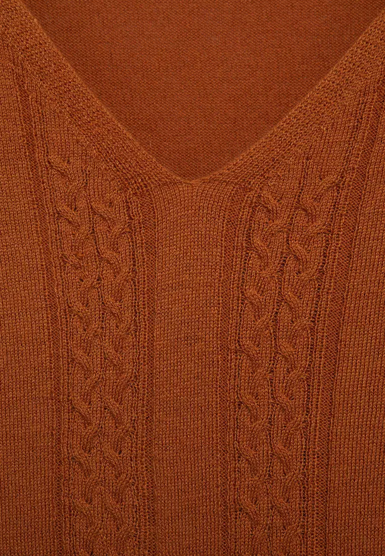 Plus Size Cable-Knit Sweater