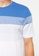LC WAIKIKI blue Crew Neck Short Sleeve Color Block Combed Cotton Men's T-Shirt 8FFD7AAC98643FGS_3