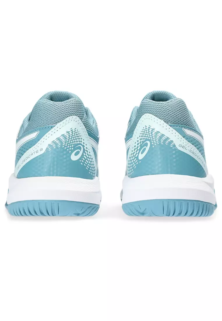 asics ladies blue trainers