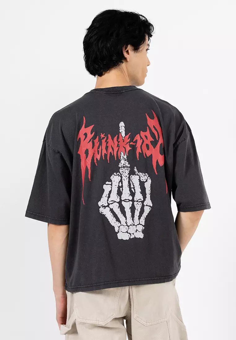 Cropped Fit Music T-Shirt