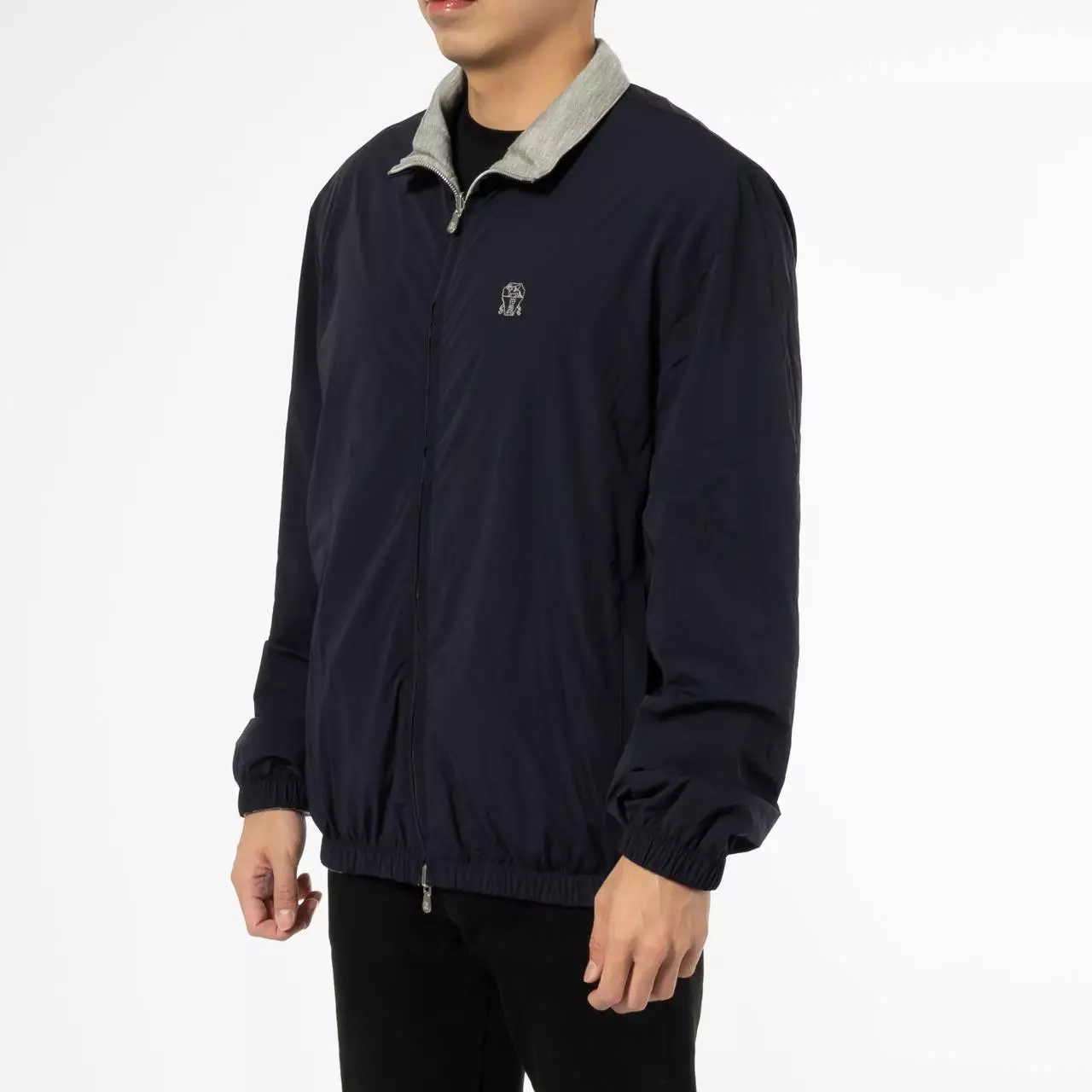 [4.4PRIL KEJUTAN HARGA] Bonded Nylon Reversible Jacket Navy Grey