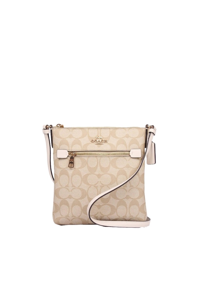 Coach Coach Mini Rowan File Bag CF340 With Signature Canvas In Light