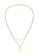 ELLI GERMANY gold Necklace Layer Rectangle Pendant Twisted Basic Minimalist Trend Gold Plated CA0E2AC563ED47GS_1