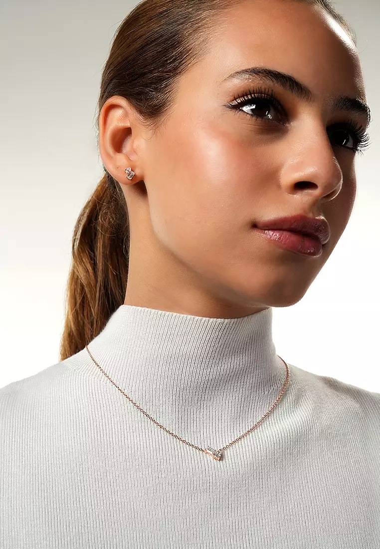 Toi Et Moi Brilliant Duo Lab Grown Diamond Pendant Necklace in 14K Rose Gold D/E-VVS/VS (0.94ct TDW)