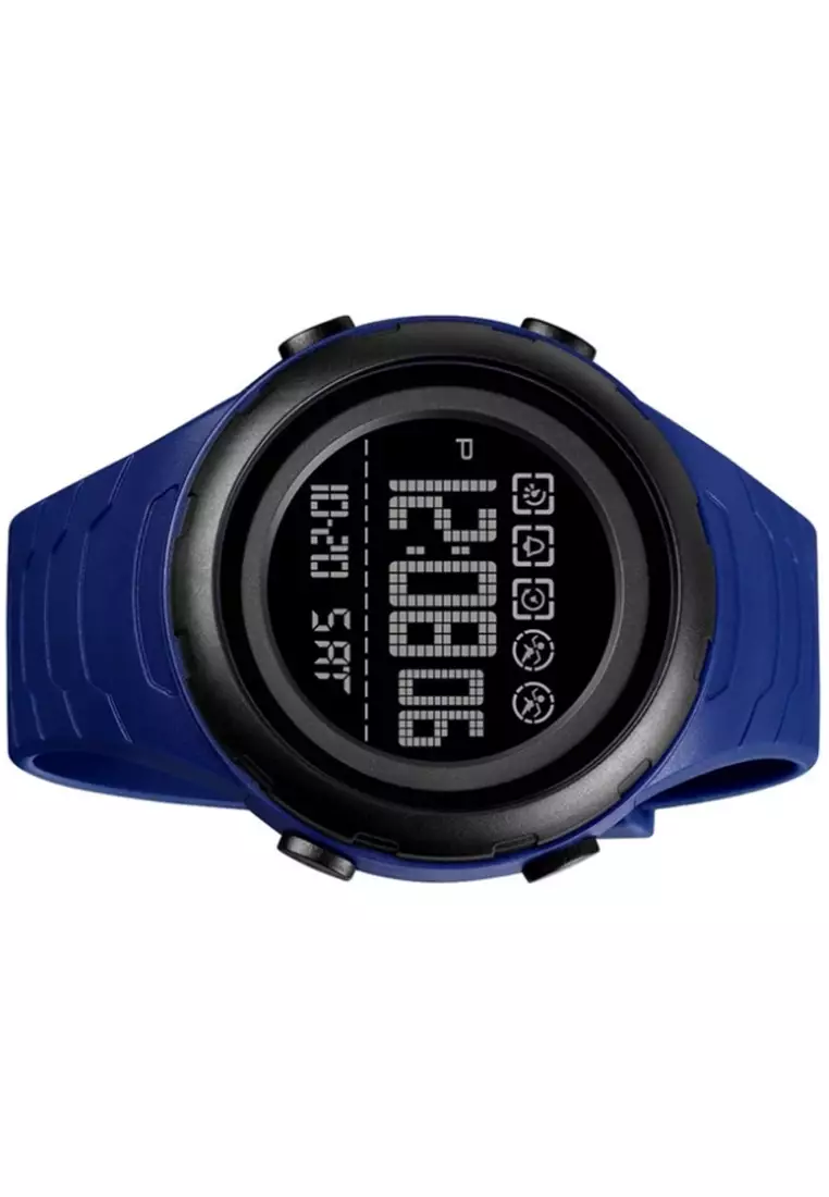 Jam Tangan Digital Pria Waterproof Many Function Strap Tali Material PU VR10 ORIGINAL