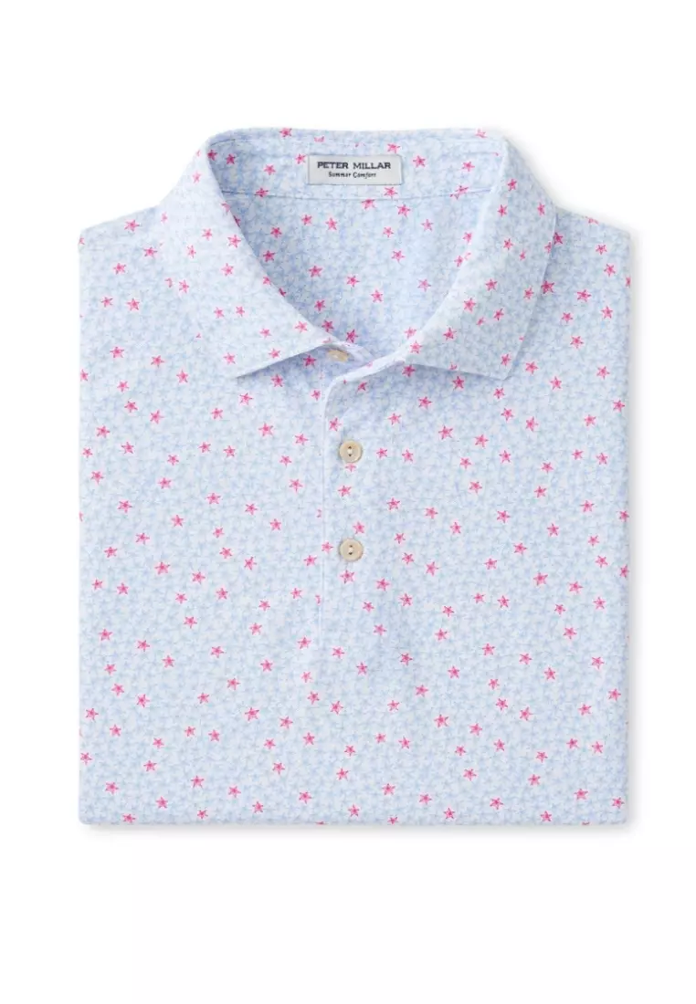 Peter Millar Men's Starfish Performance Mesh Polo