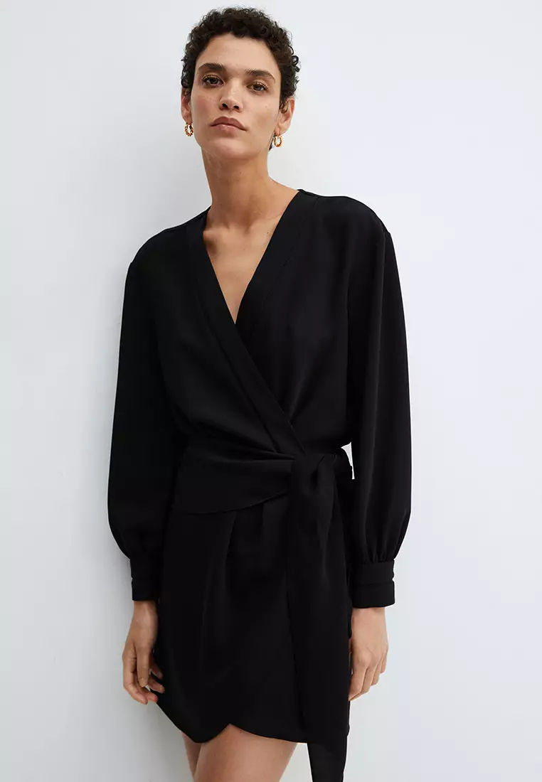 線上選購 Mango Bow Wrap Dress | ZALORA 台灣