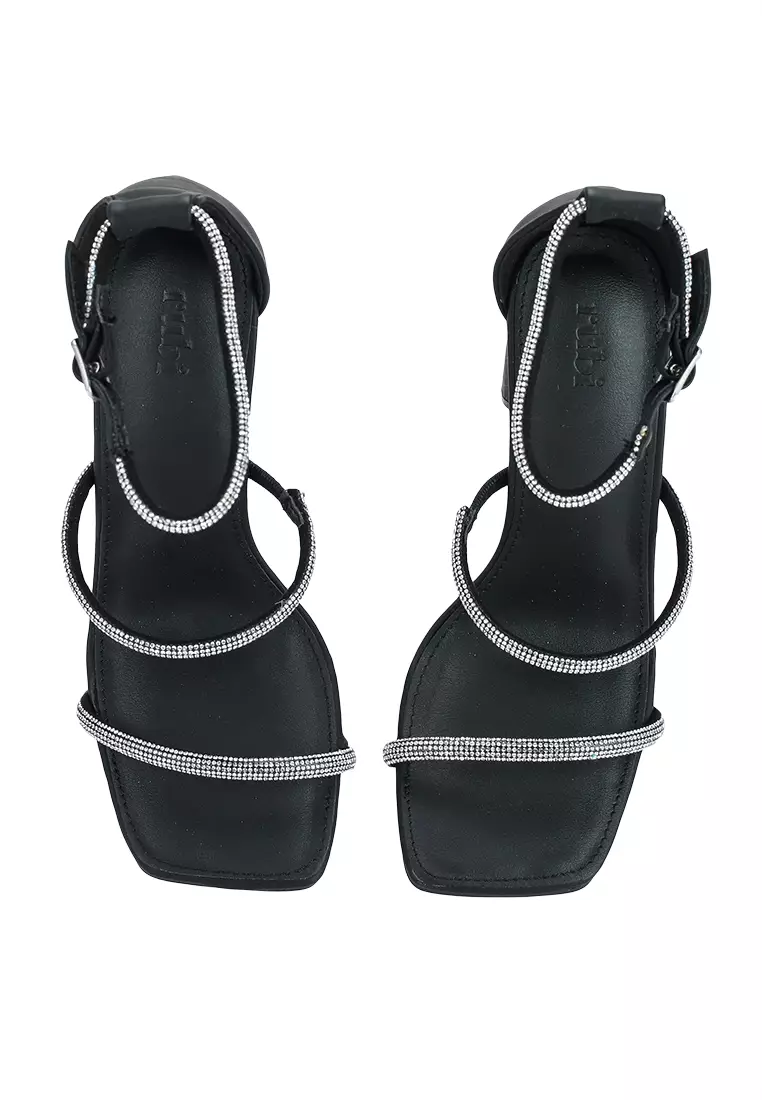 Mila Triple Strap Block Heels