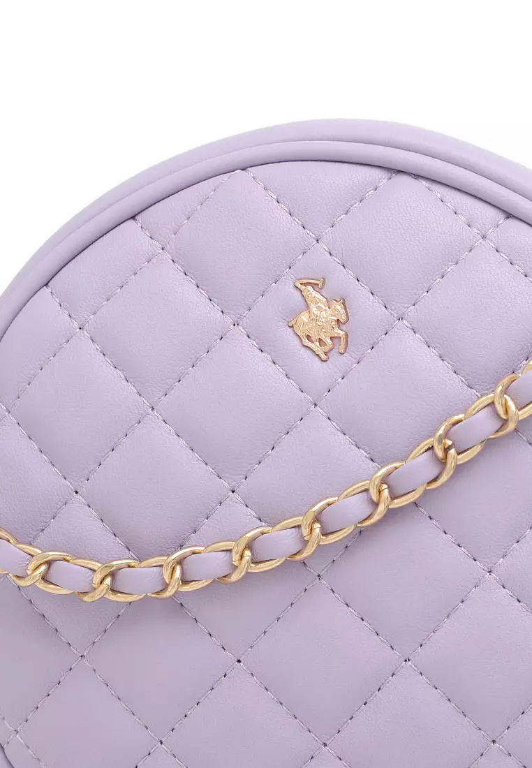 Women's Casual Chain Sling Bag / Crossbody Bag (Tas Selempang Wanita) - Ungu